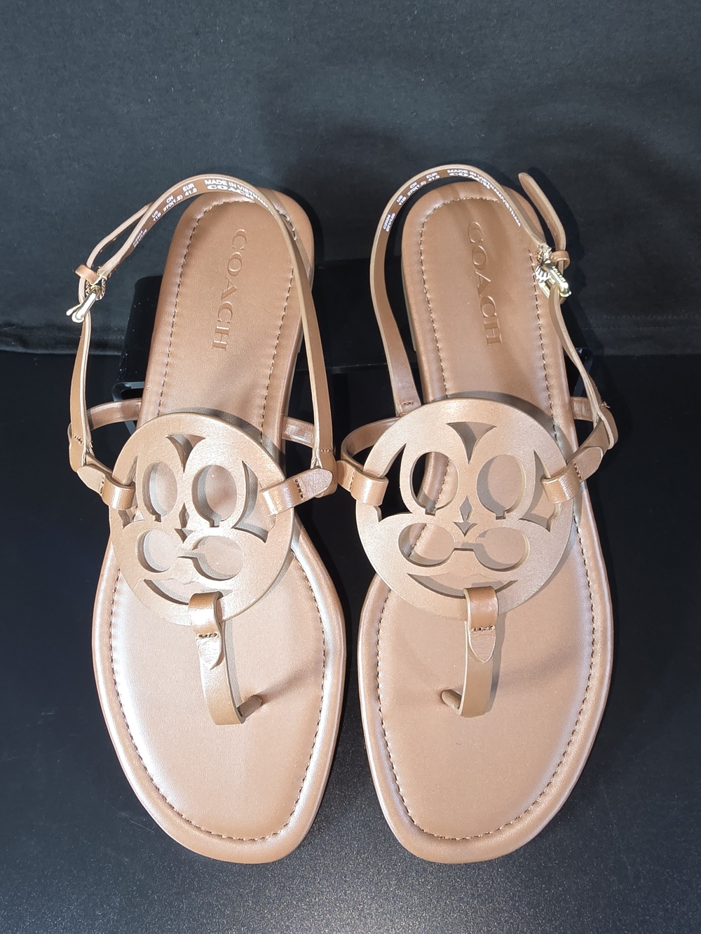 COACH Jaci Leather Sandal – Saddle – Women’s Size 11 – New in Box - Picture 8 of 10